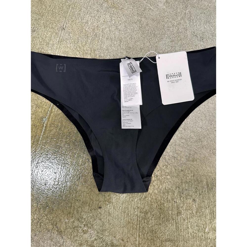 Wolford Black Panties Size Small 4w2006-000 Pure Panty NWT